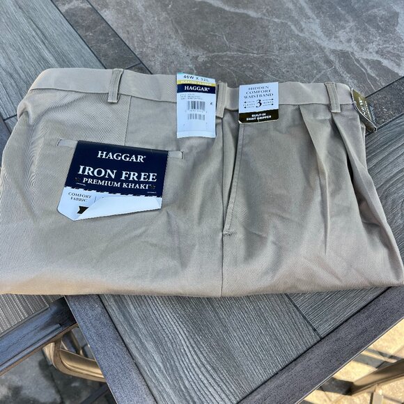 Haggar khaki 46 x 32 pants - Picture 1 of 1